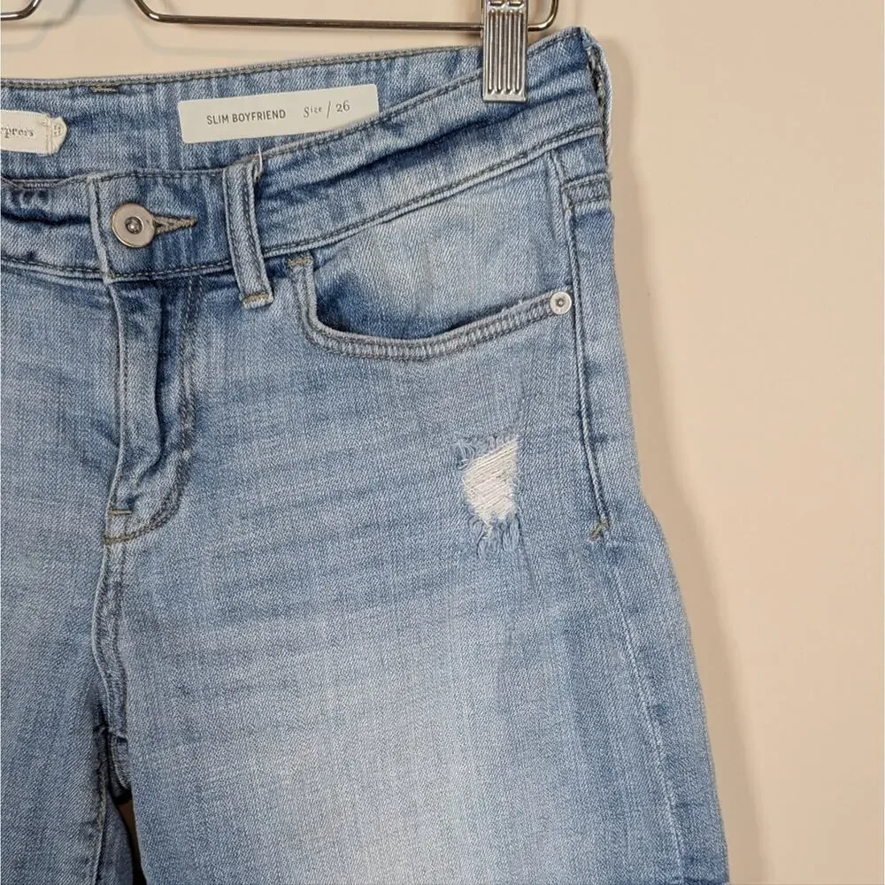 Anthropologie Pilcro and the Letterpress Slim Boyfriend Distressed Shorts - Picture 5 of 9